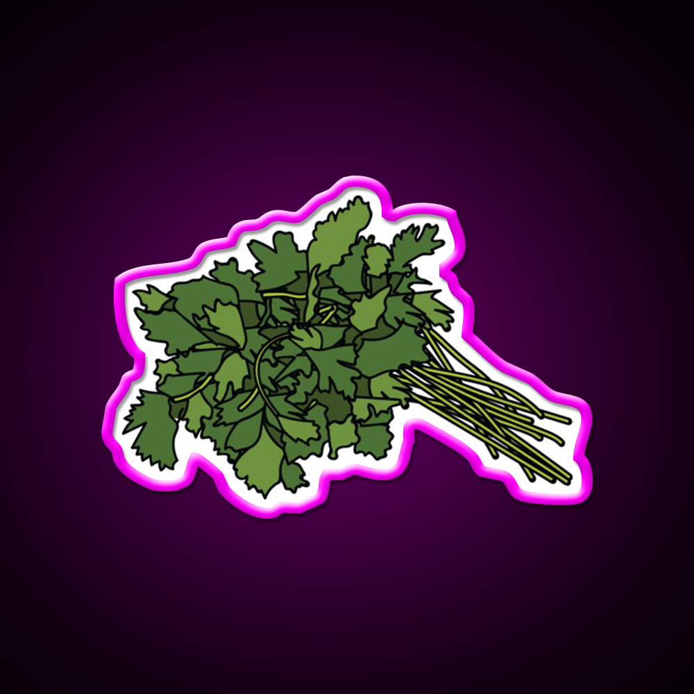 Cilantro Led Neon Sign Chinese Food Rgb Color