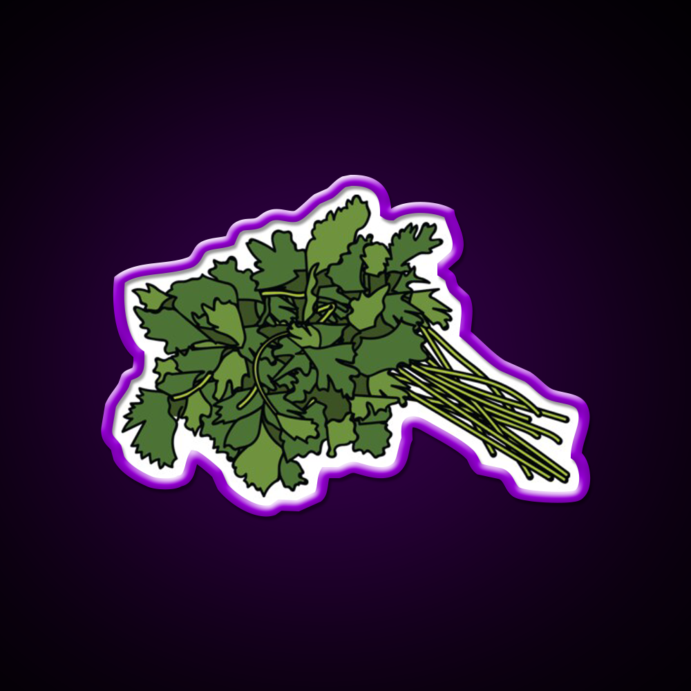 Cilantro Led Neon Sign Chinese Food Rgb Color