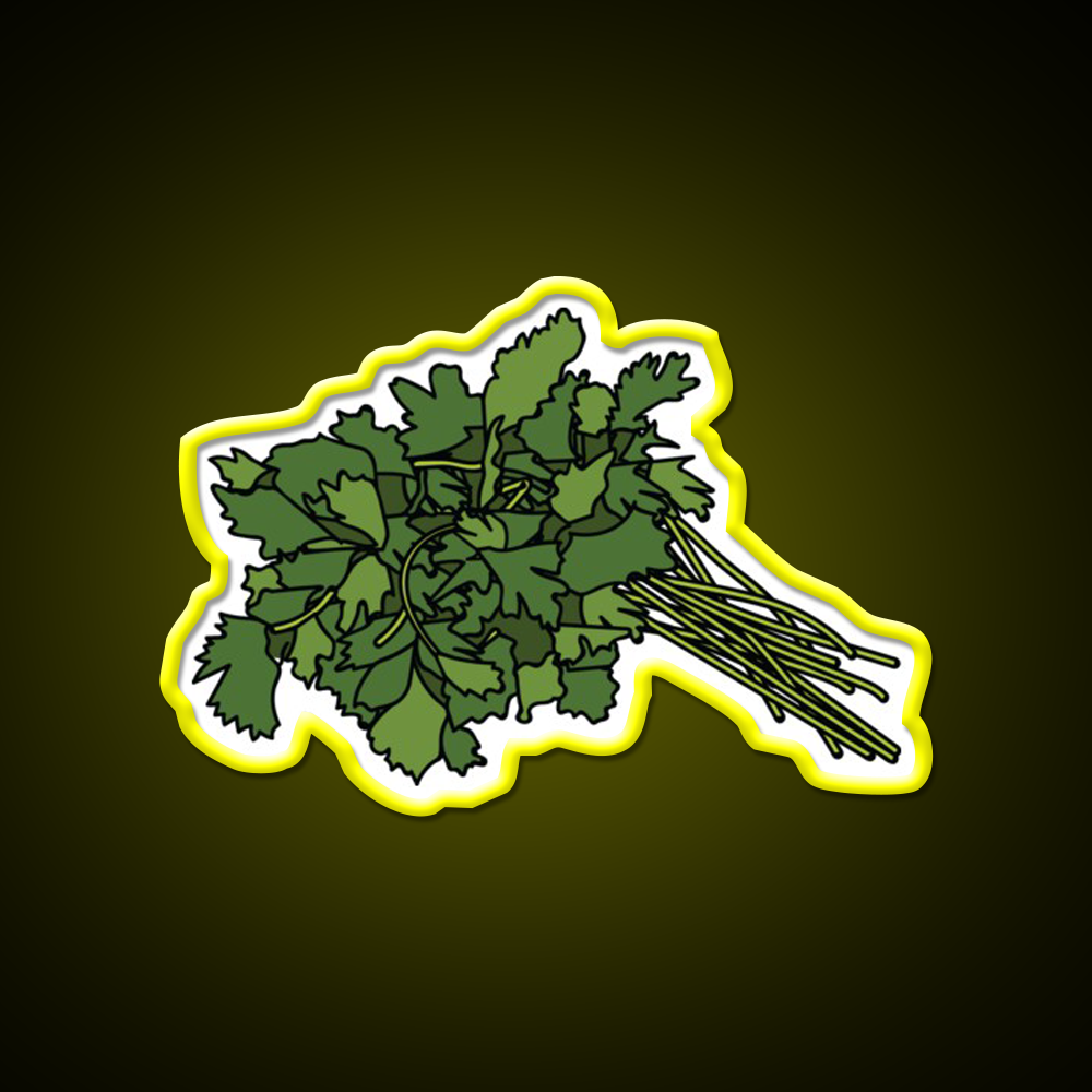 Cilantro Led Neon Sign Chinese Food Rgb Color