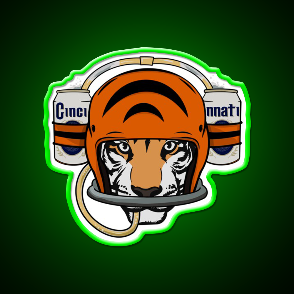 Cincinnati Football Beer Helmet Beer Bar Decor Led Neon Sign Rgb Color - LED neon sign view 8