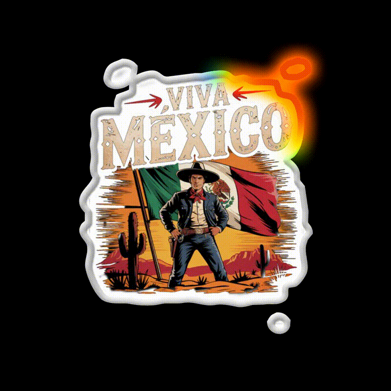 Cinco De Mayo Mexican Holiday Spirit Party Drink Tequila Led Neon Sign Rgb Color - LED neon sign close-up detail