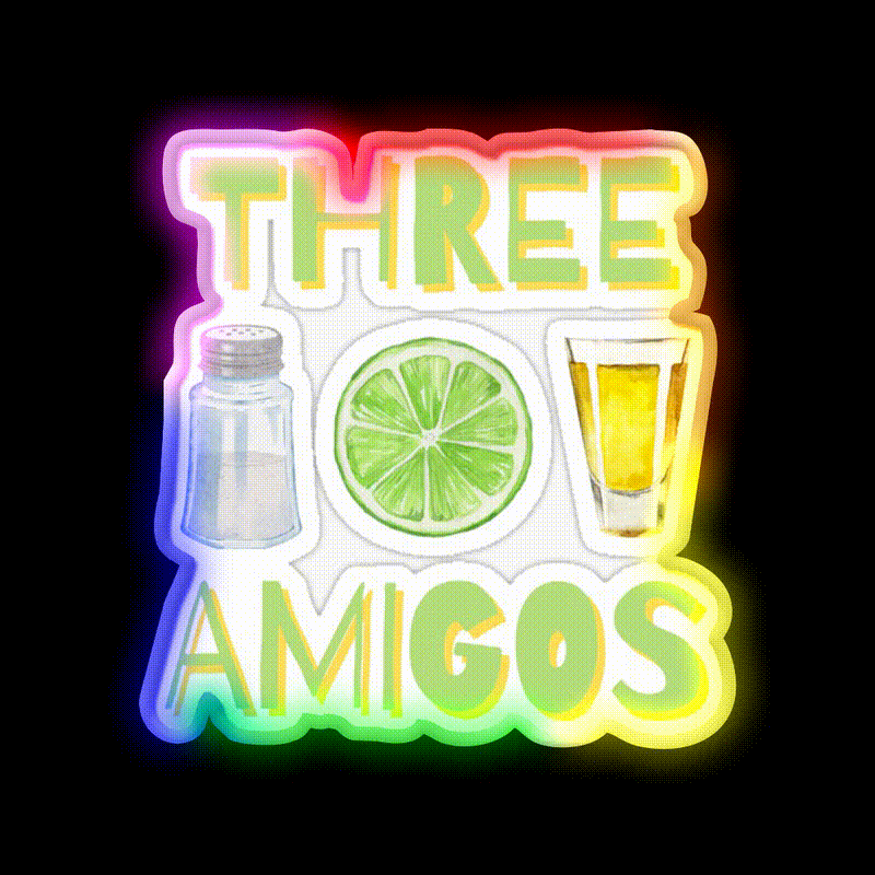 Cinco De Mayo Party Drink Tequila Led Neon Signs Rgb Color - LED neon sign close-up detail