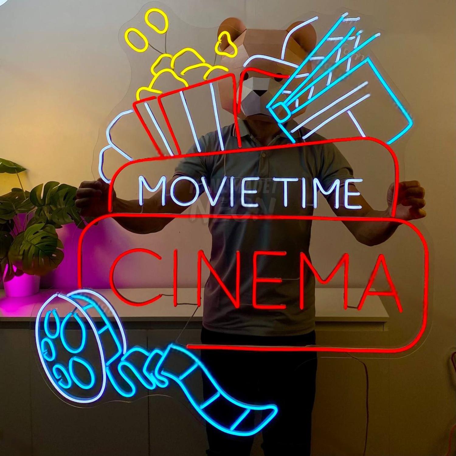 Cinema Movie Time Led Neon Sign Name Led Neon Sign | Shineneon