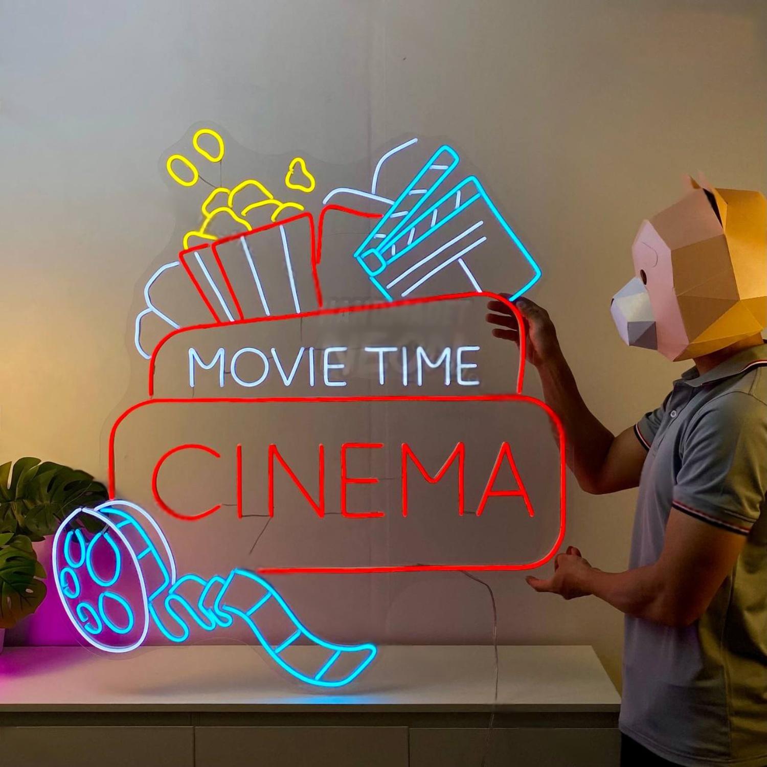 Cinema Movie Time Led Neon Sign Name Led Neon Sign | Shineneon