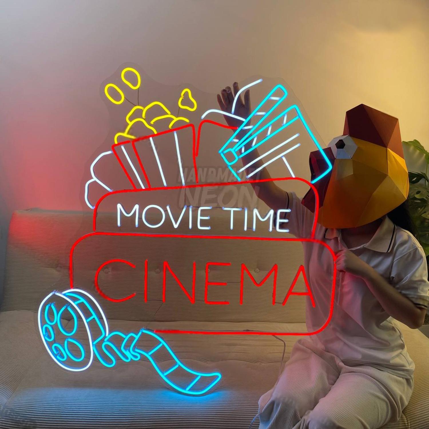 Cinema Movie Time Led Neon Sign Name Led Neon Sign | Shineneon