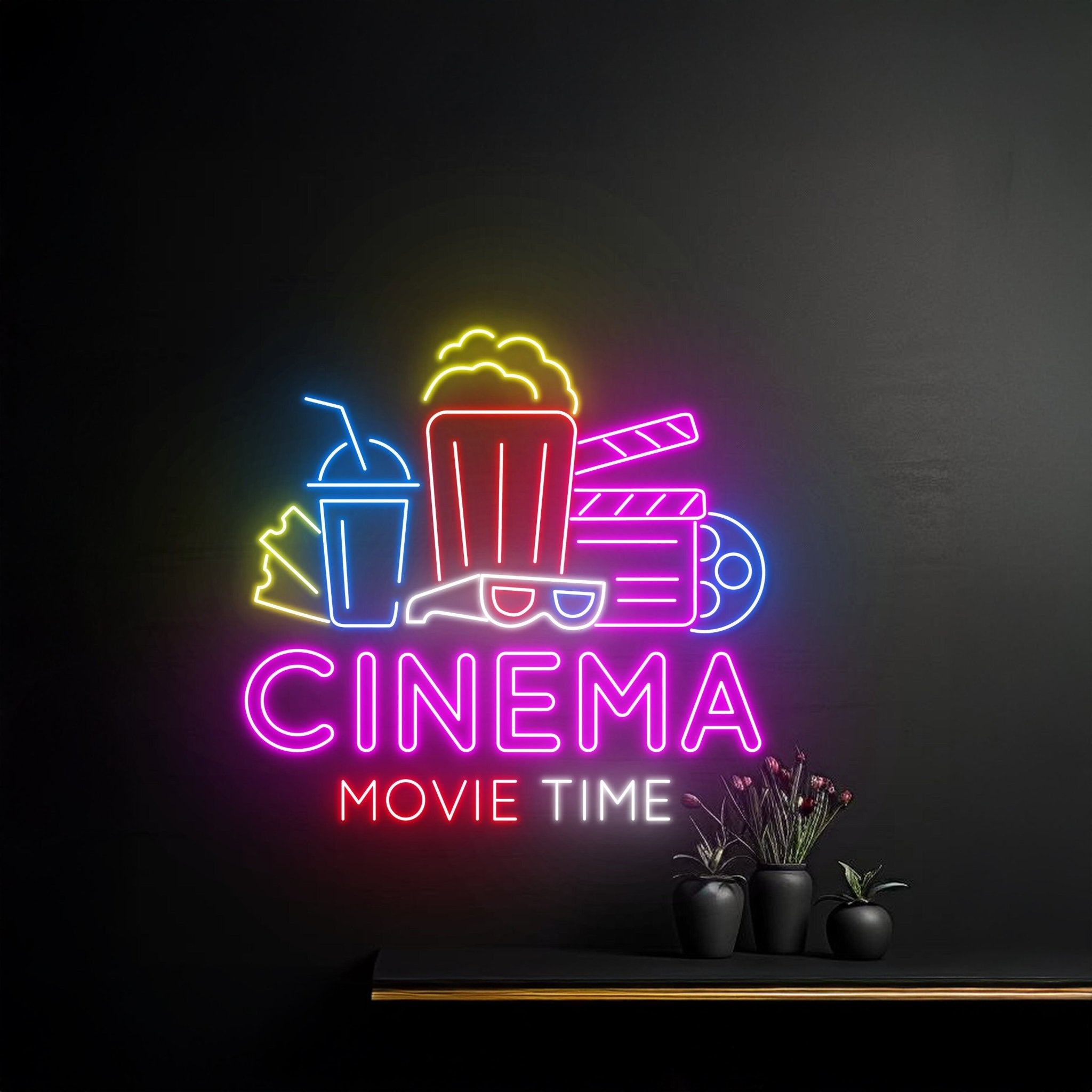 Cinema Movie Time Neon Sign - Shineneon