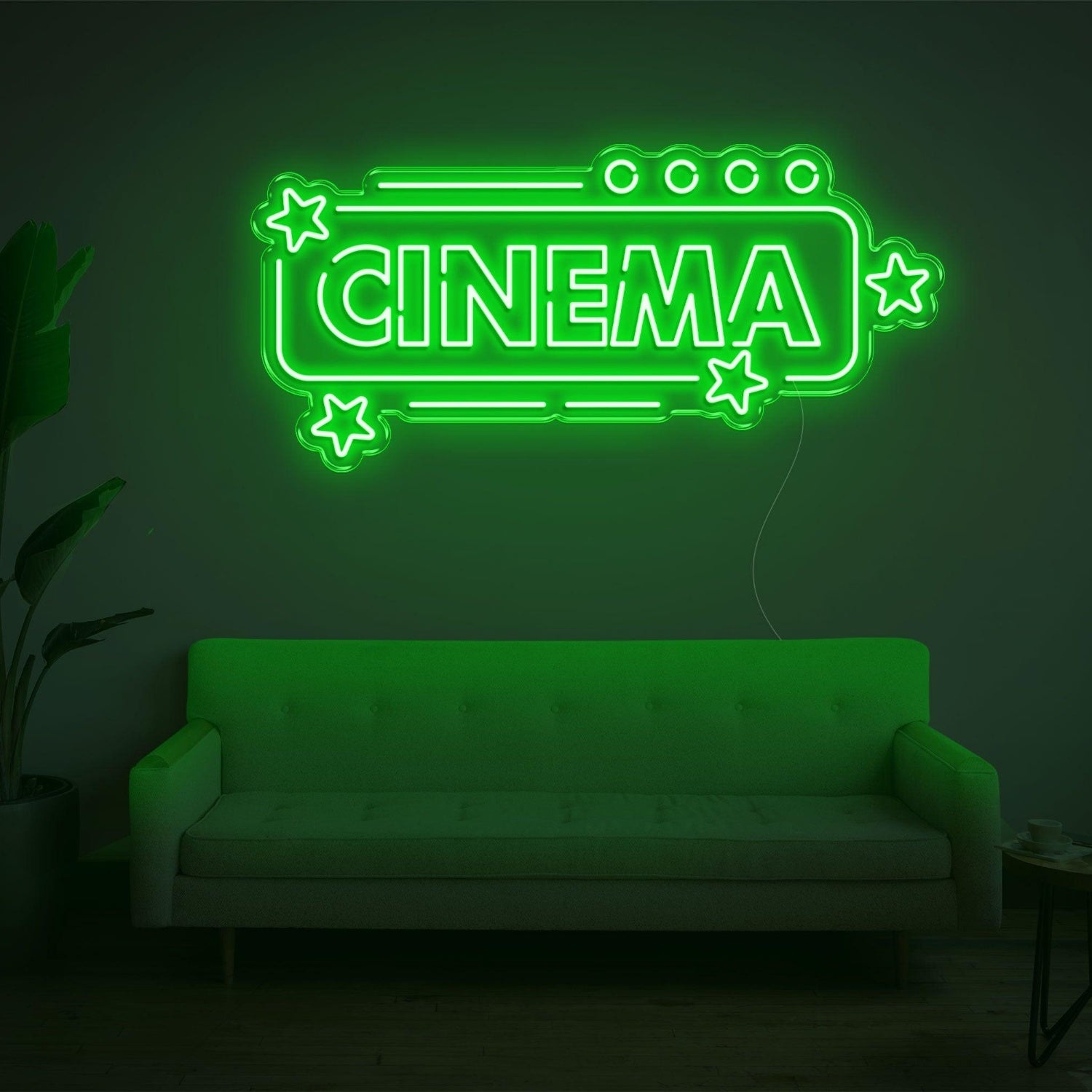 Cinema Star Pink Led Neon Sign For Home Theater Wall Art | Shineneon