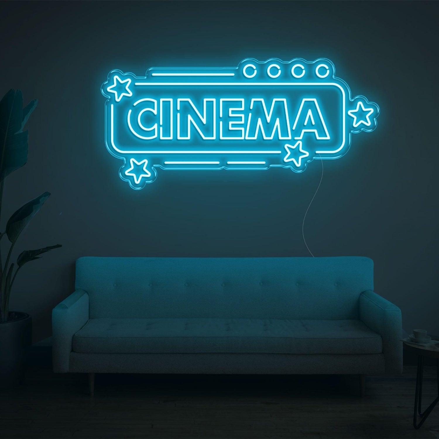 Cinema Star Pink Led Neon Sign For Home Theater Wall Art | Shineneon