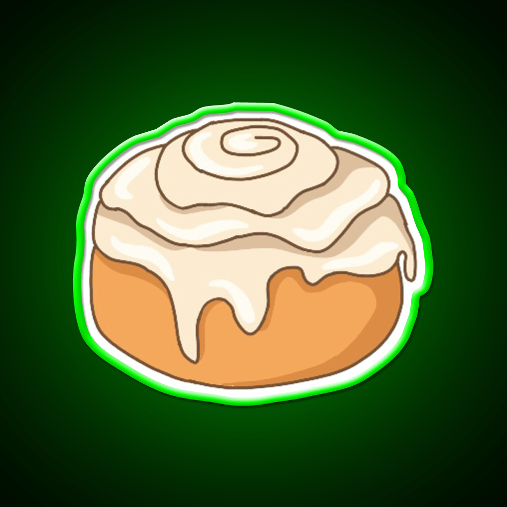Cinnamon Roll Snack Food Led Neon Sign For Snack Room Rgb Color - Shineneon