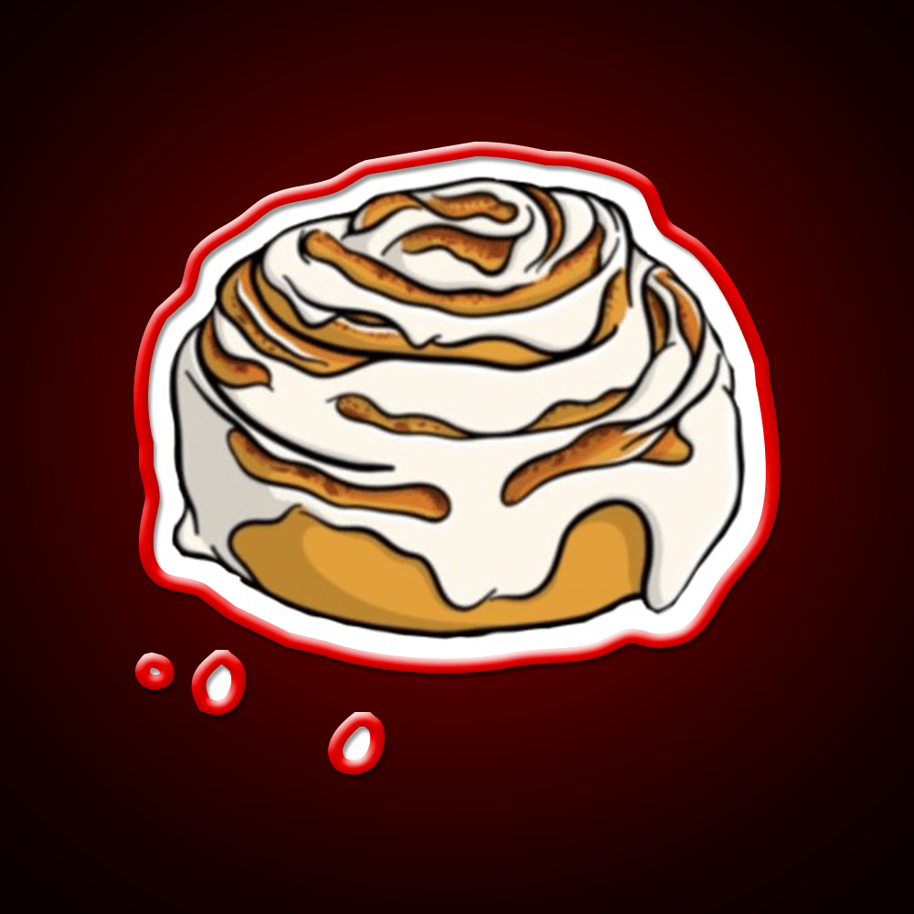 Cinnamon Roll Snack Food Led Neon Sign Rgb Color - Shineneon