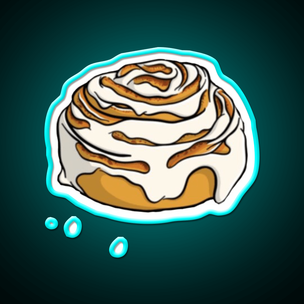 Cinnamon Roll Snack Food Led Neon Sign Rgb Color - Shineneon