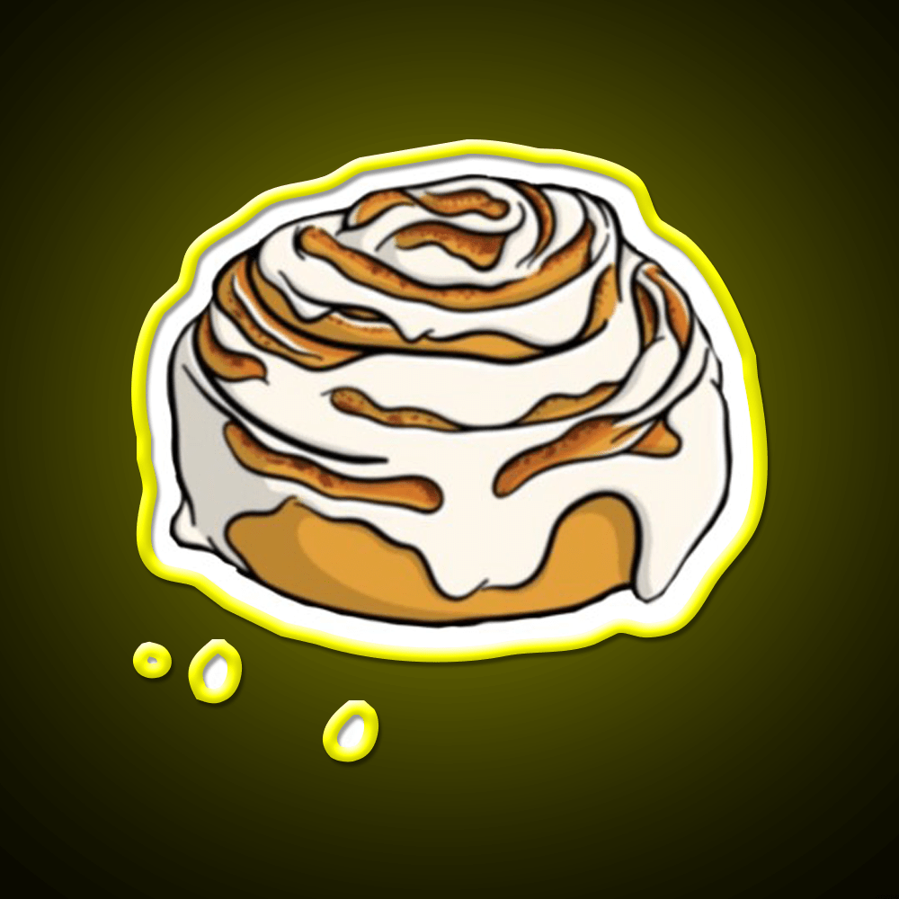 Cinnamon Roll Snack Food Led Neon Sign Rgb Color - Shineneon