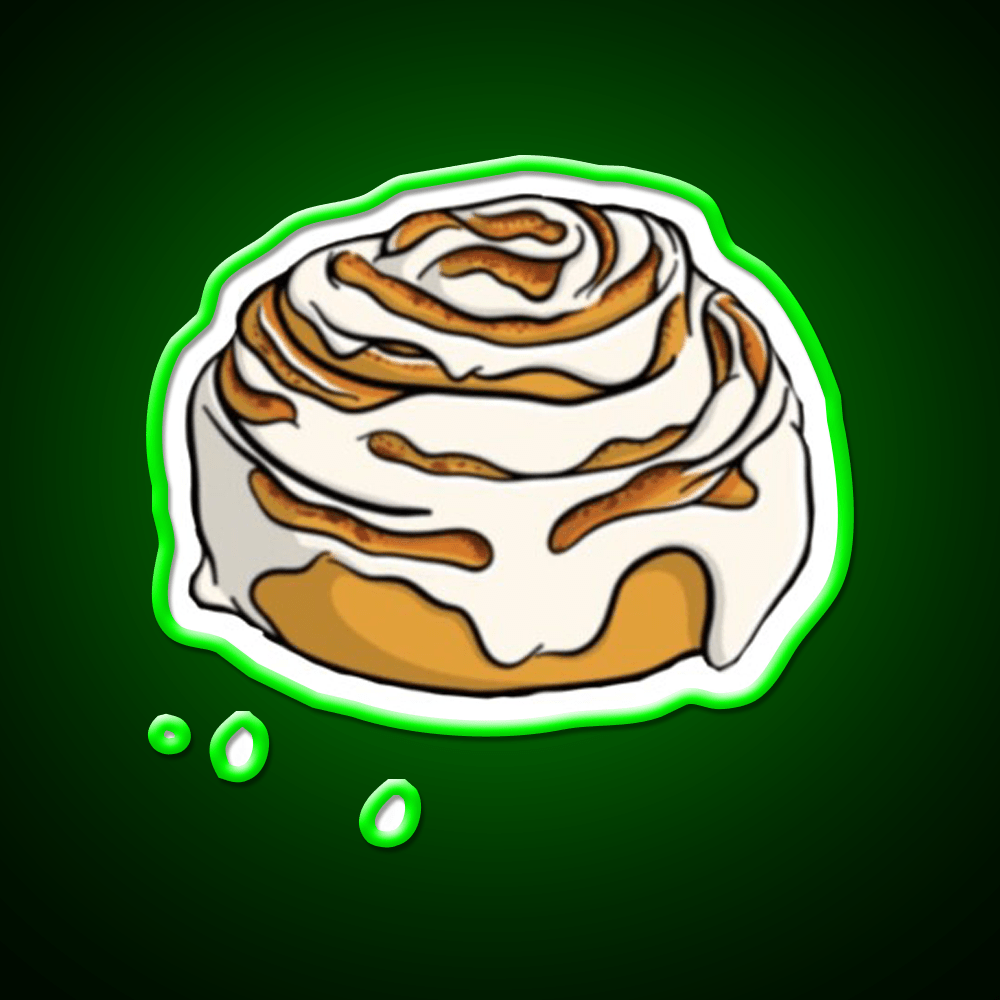 Cinnamon Roll Snack Food Led Neon Sign Rgb Color - Shineneon
