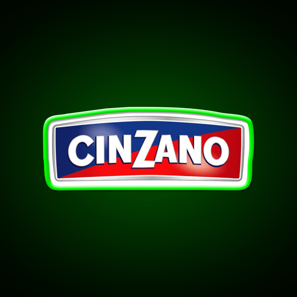 Cinzano Logo Monogram Cocktail Bar Decor Led Neon Sign Rgb Color - Shineneon