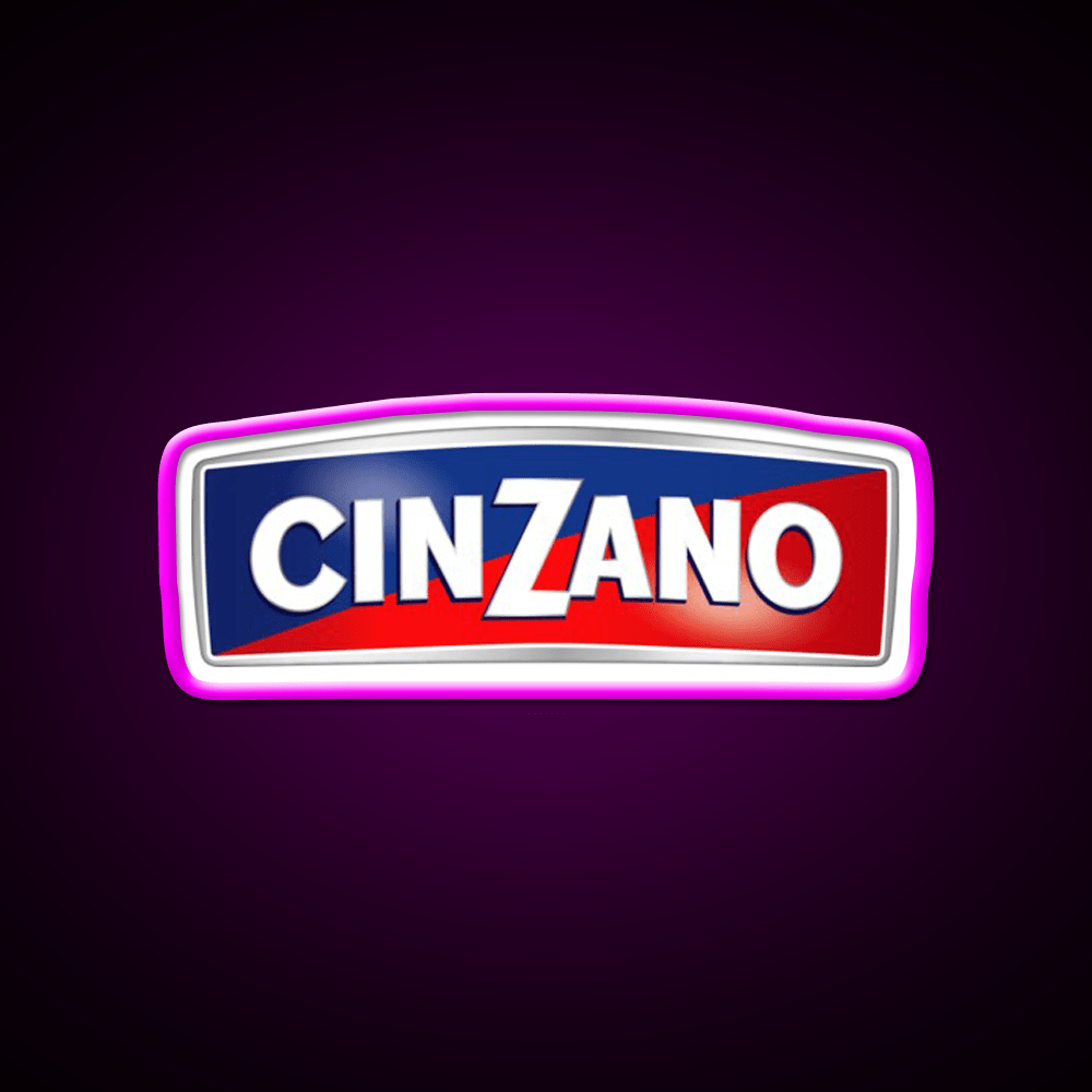 Cinzano Logo Monogram Cocktail Bar Decor Led Neon Sign Rgb Color - Shineneon