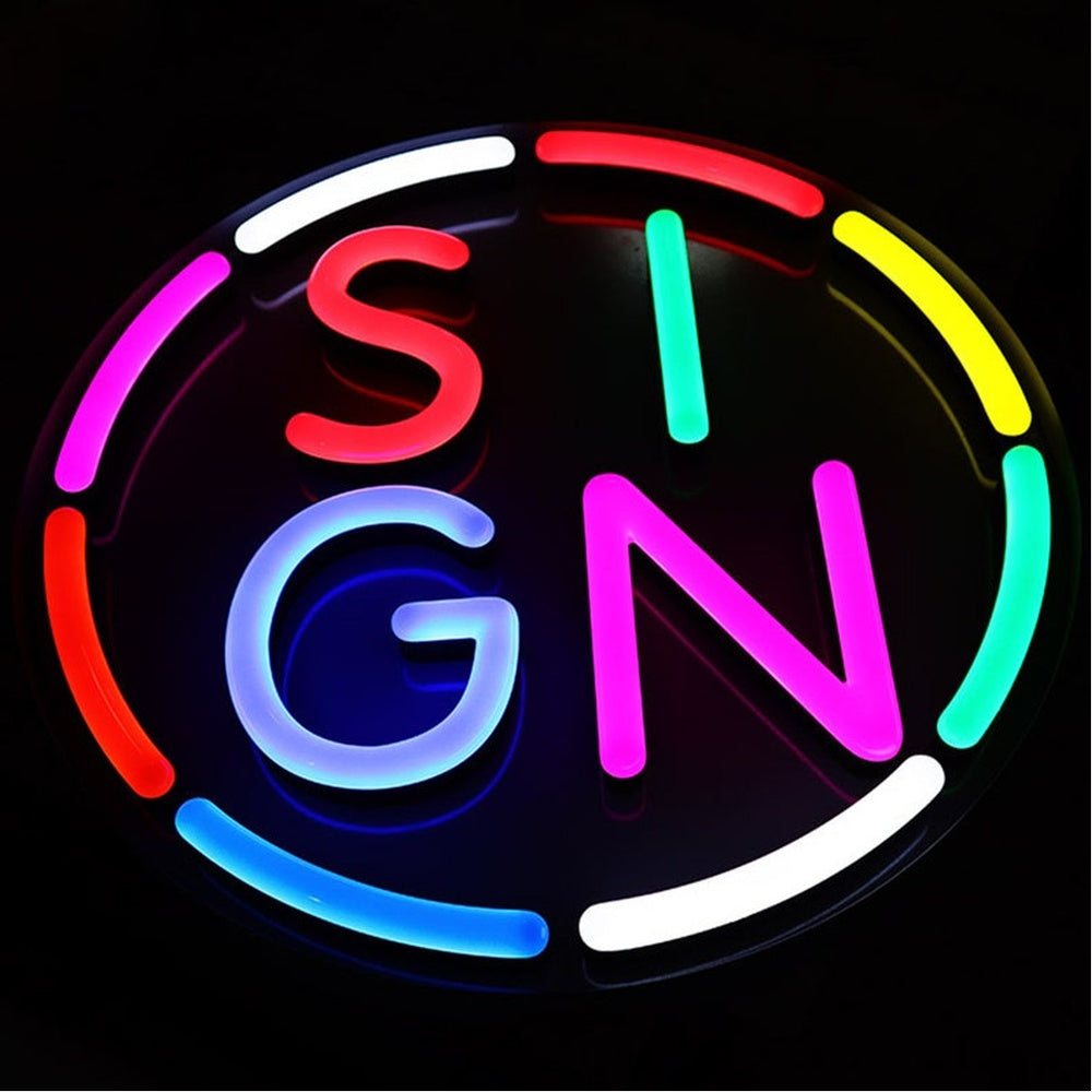 Circle Sign 3D Frontlit Channel Letters Led Light Sign