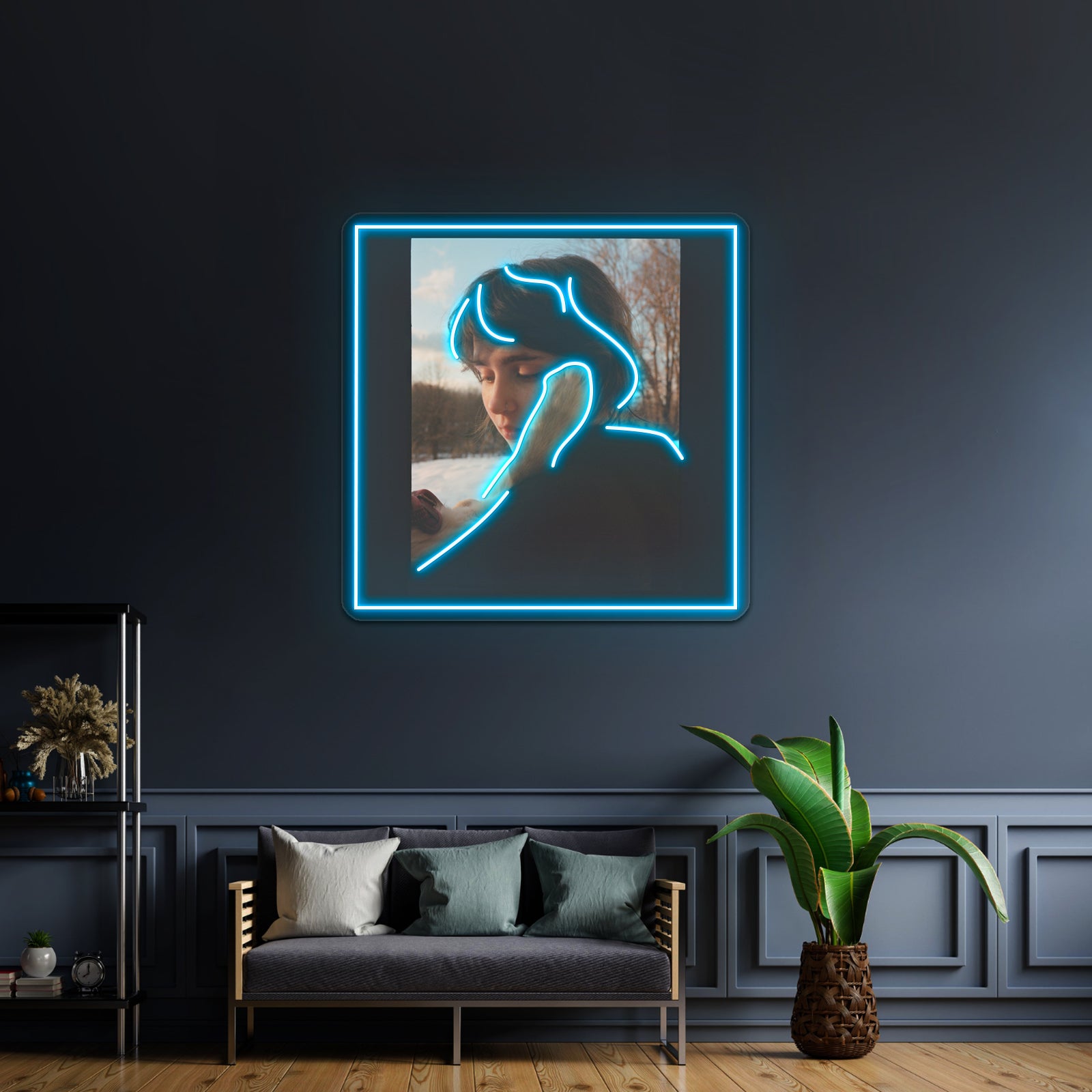 Clairo Sling Album Artwork Business Led Sign - Size and dimension reference