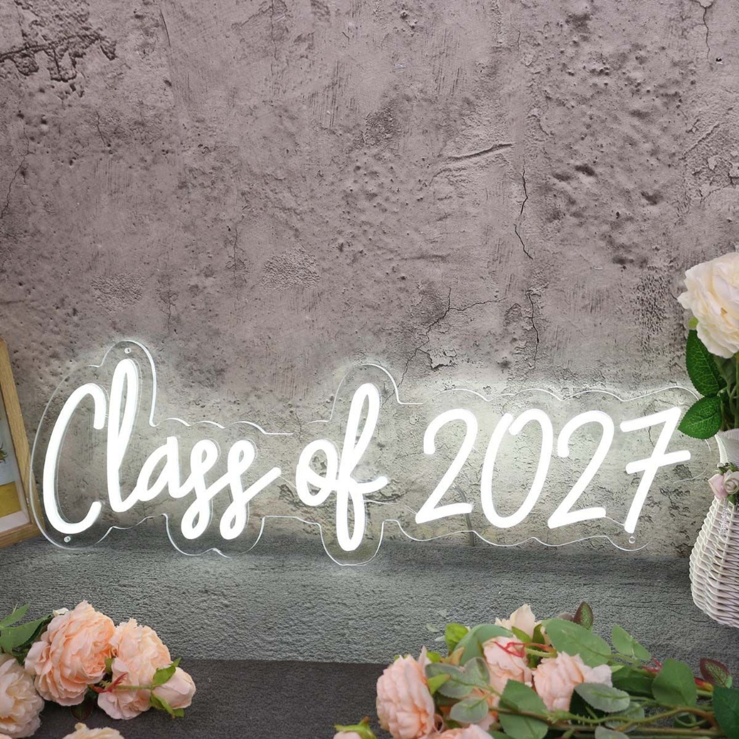 Class Of 2027 White Led Neon Sign - Shineneon