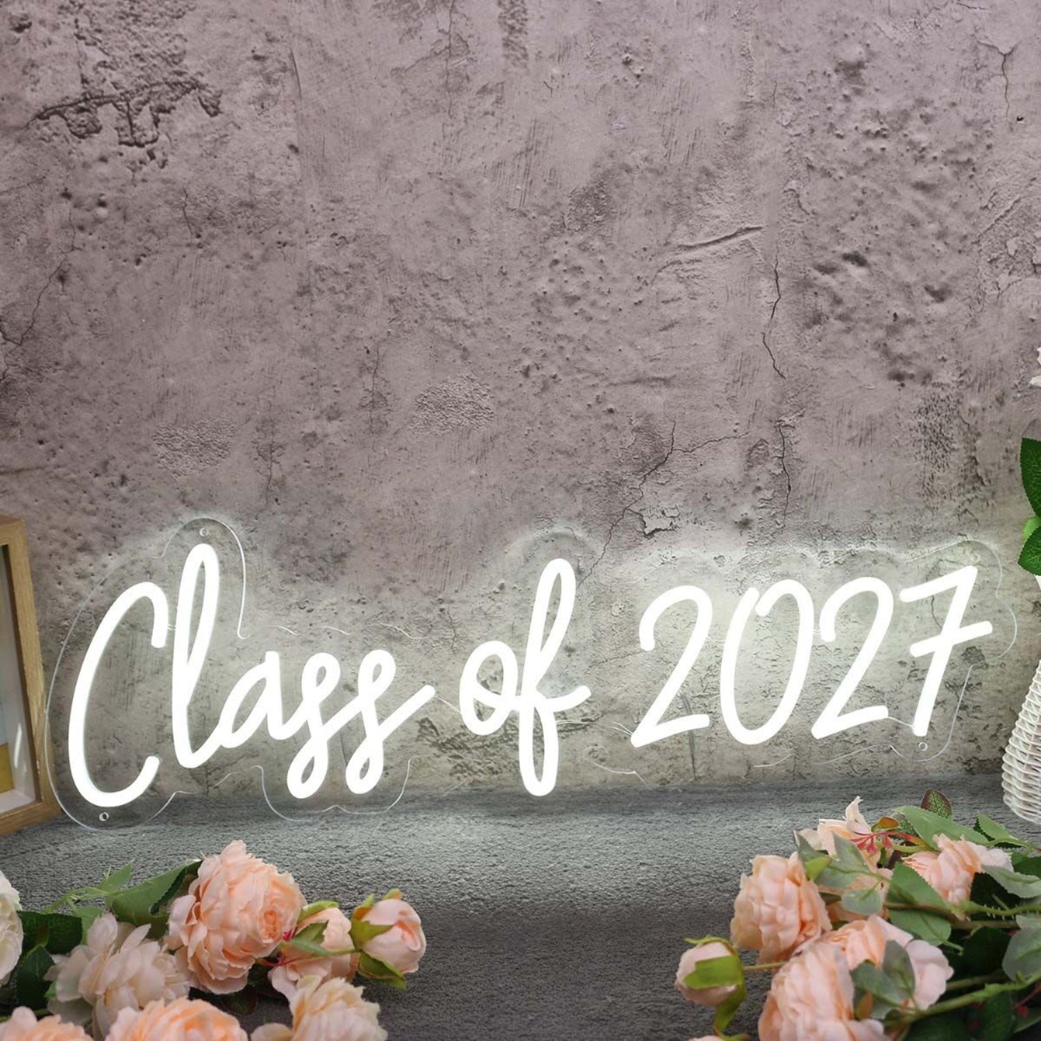 Class Of 2027 White Led Neon Sign - Shineneon