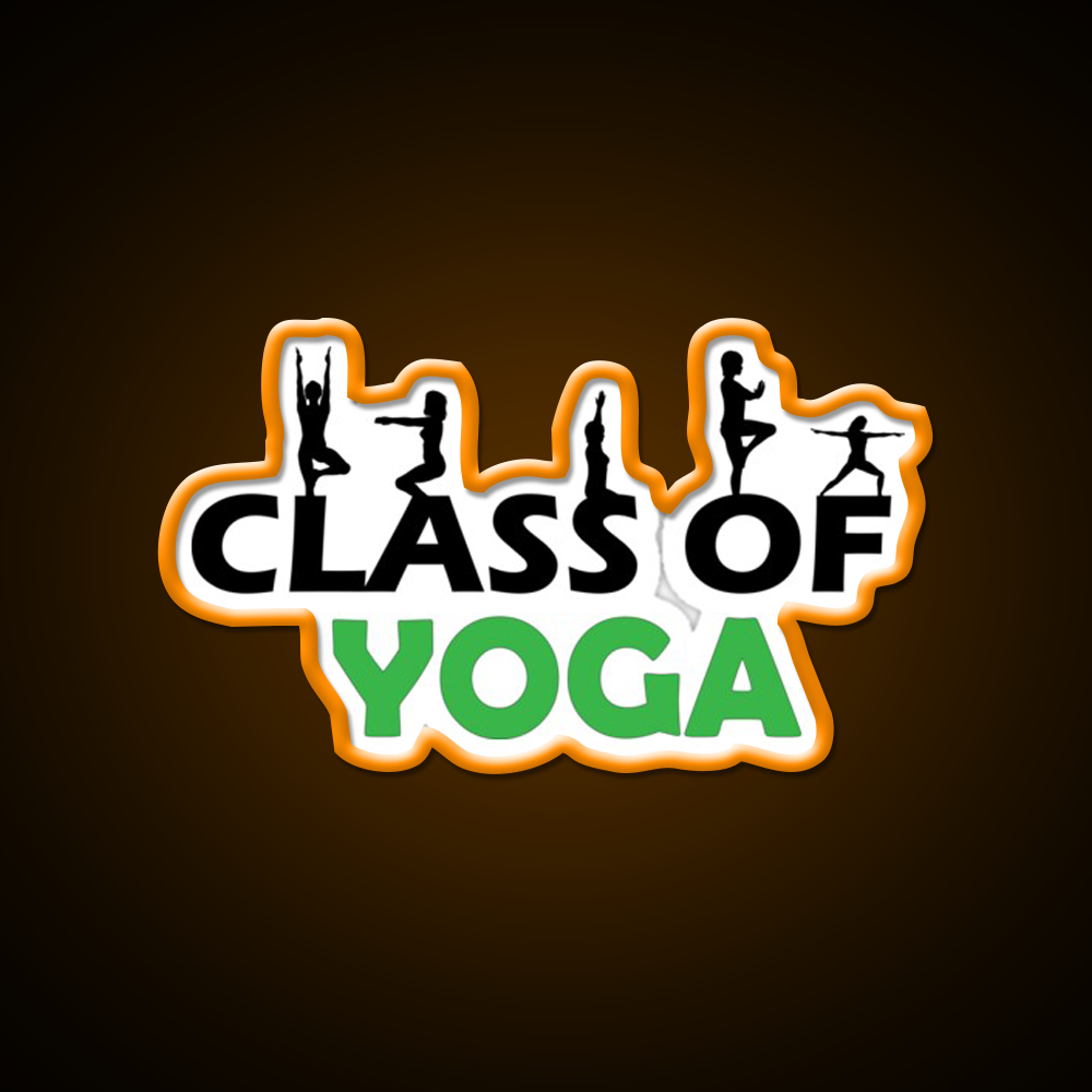 Class Of Yoga Lover Yoga Led Neon Sign For Wellness Space Rgb Color