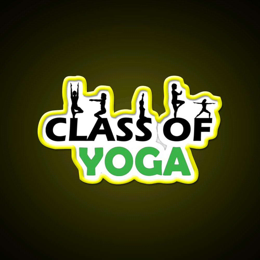 Class Of Yoga Lover Yoga Led Neon Sign For Wellness Space Rgb Color