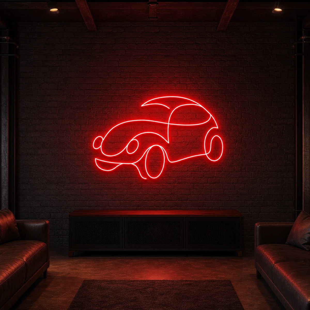 Classic Car Outline LED Neon Sign Garage Neon Sign - Shineneon
