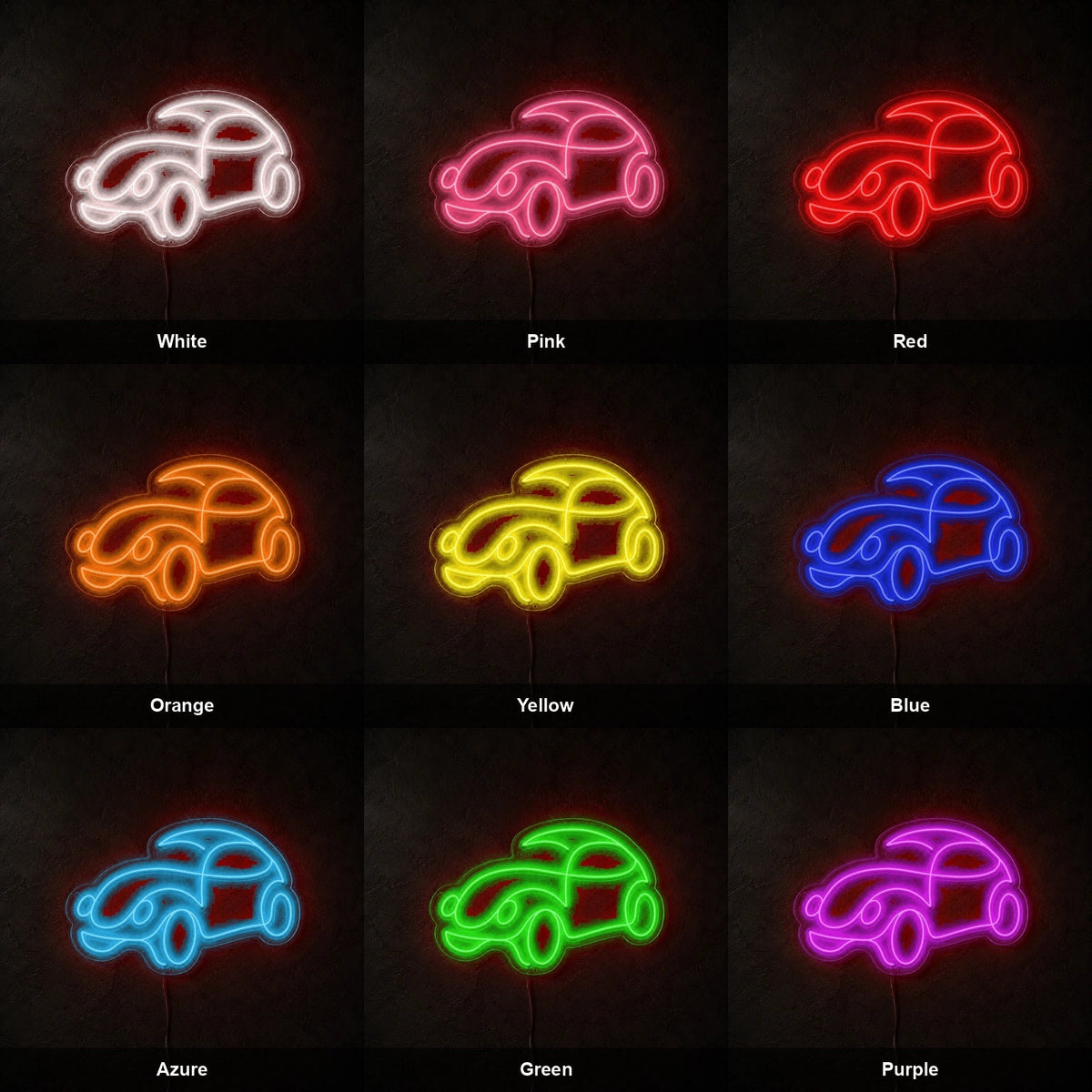 Classic Car Silhouette LED Neon Sign - Shineneon
