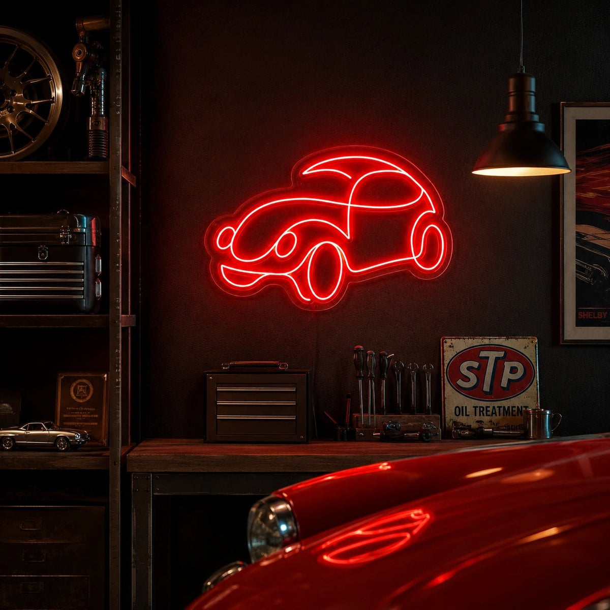 Classic Car Silhouette LED Neon Sign - Shineneon