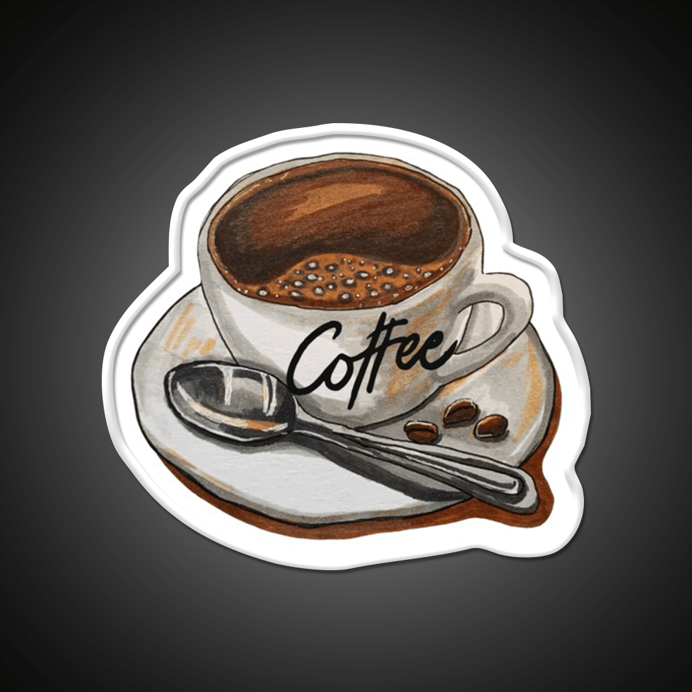 Classic Coffee Cup Delight Cafe Led Neon Sign Espresso Bar Art Rgb Color - Shineneon
