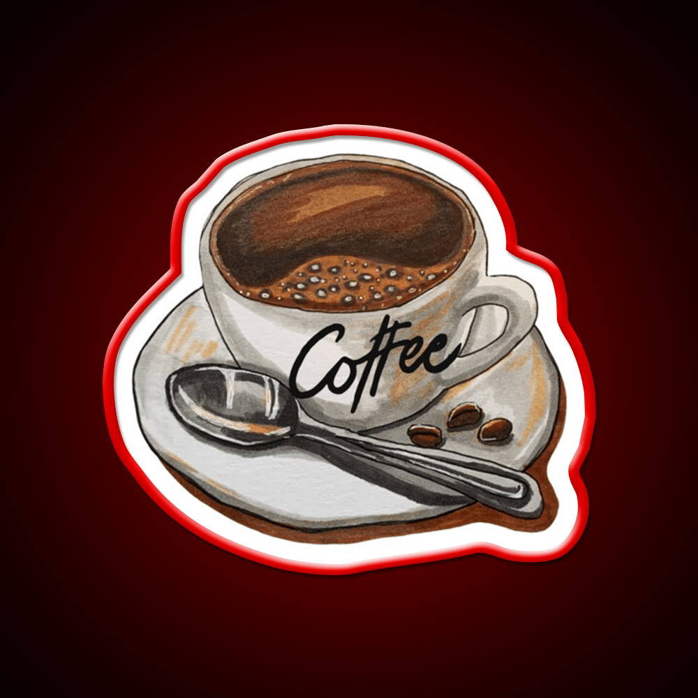 Classic Coffee Cup Delight Cafe Led Neon Sign Espresso Bar Art Rgb Color - Shineneon