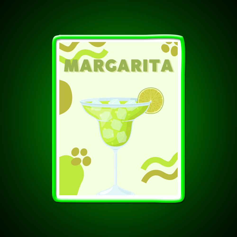 Classic Margarita Aesthetic Cocktail Bar Decor Led Neon Sign Rgb Color - LED neon sign view 8
