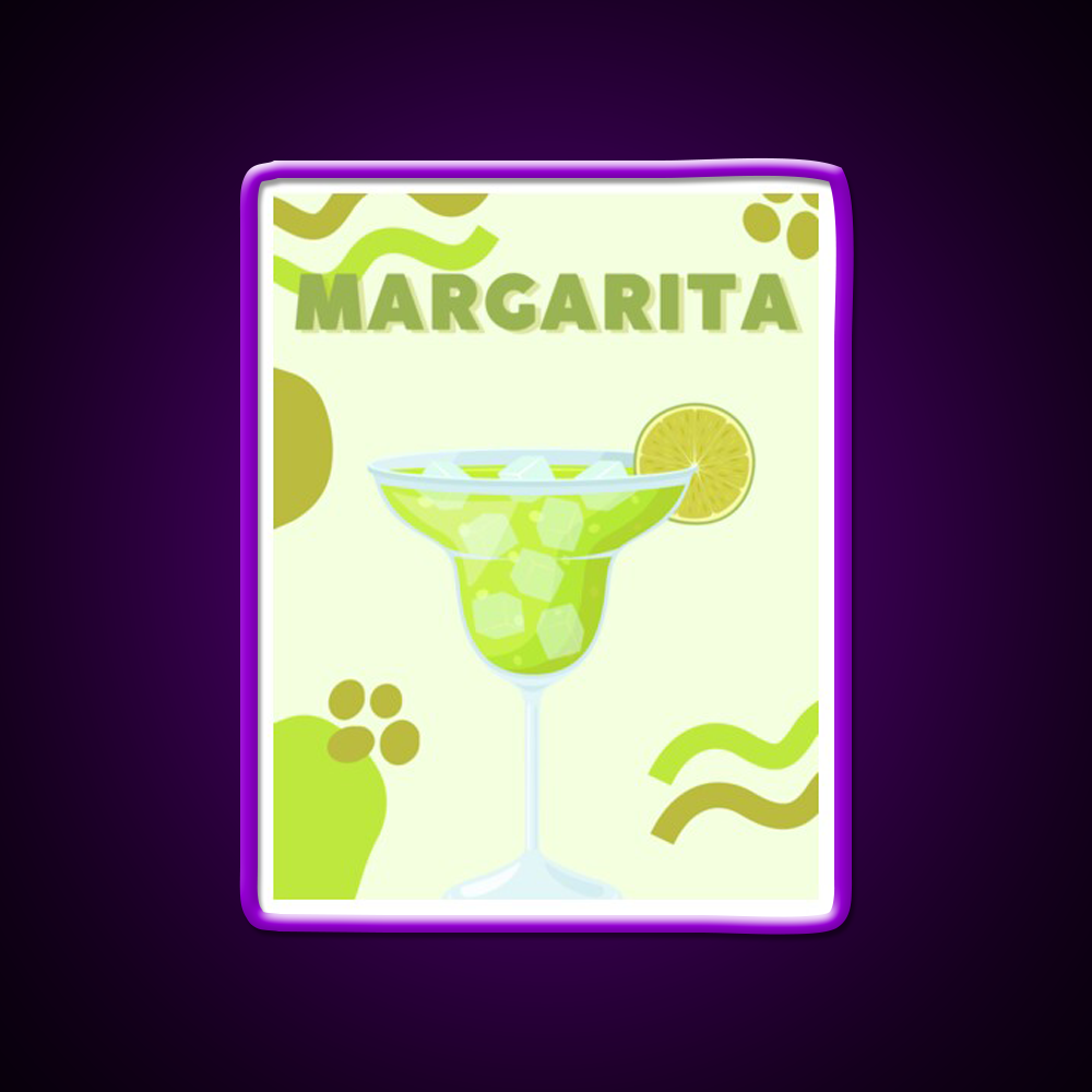 Classic Margarita Aesthetic Cocktail Bar Decor Led Neon Sign Rgb Color - LED neon sign view 9