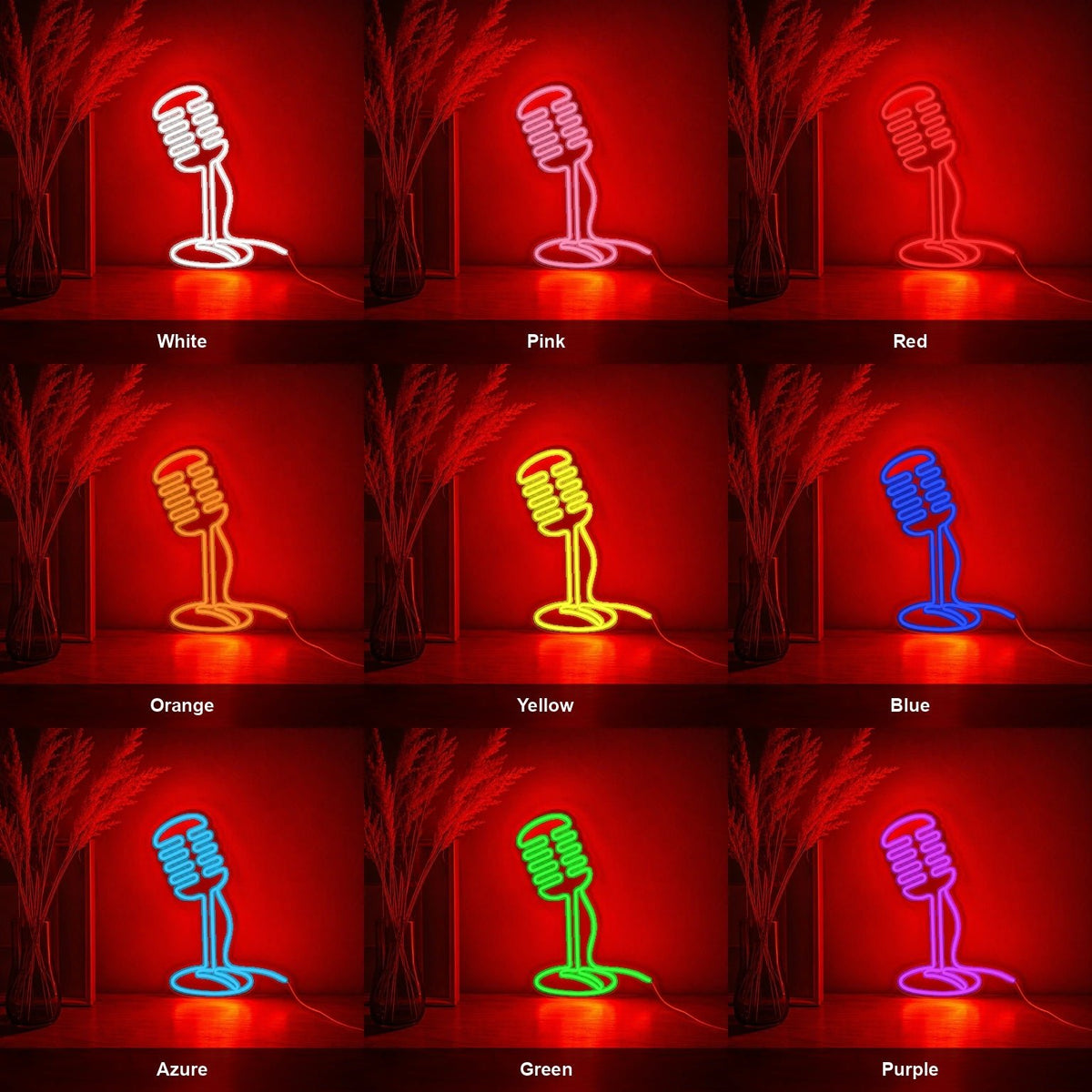 Classic Microphone LED Neon Sign - Shineneon
