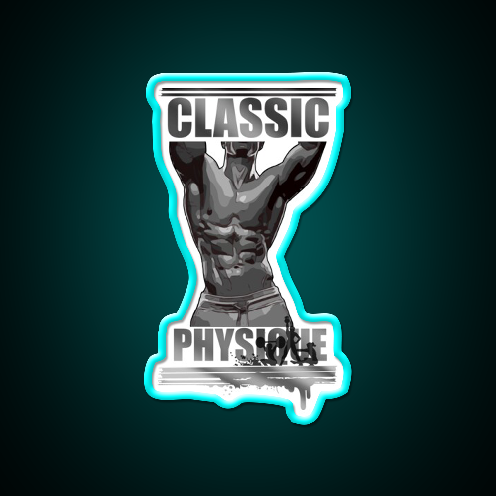 Classic Physique Gym Fitness Led Neon Sign Rgb Color