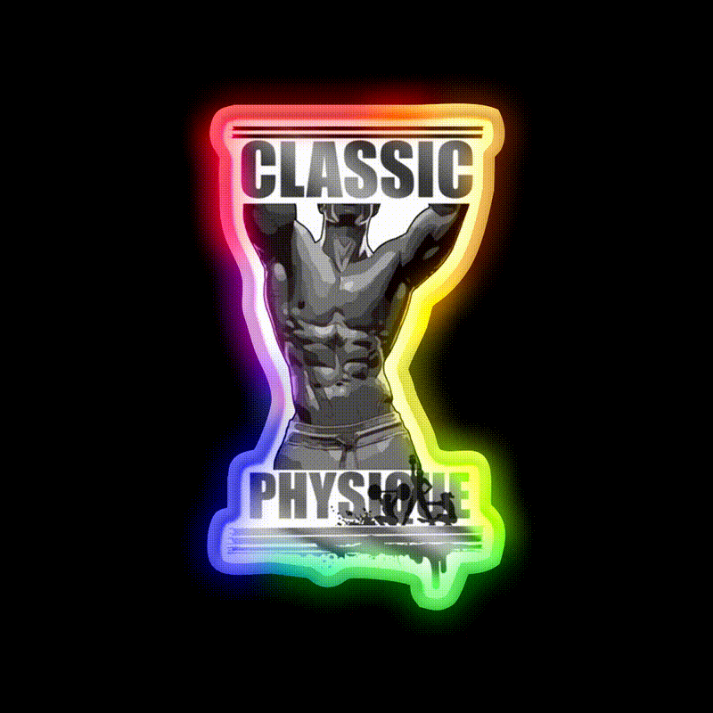 Classic Physique Gym Fitness Led Neon Sign Rgb Color