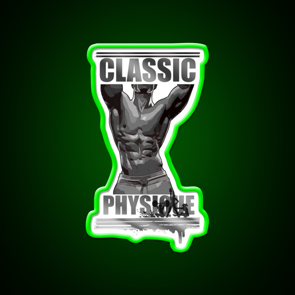 Classic Physique Gym Fitness Led Neon Sign Rgb Color