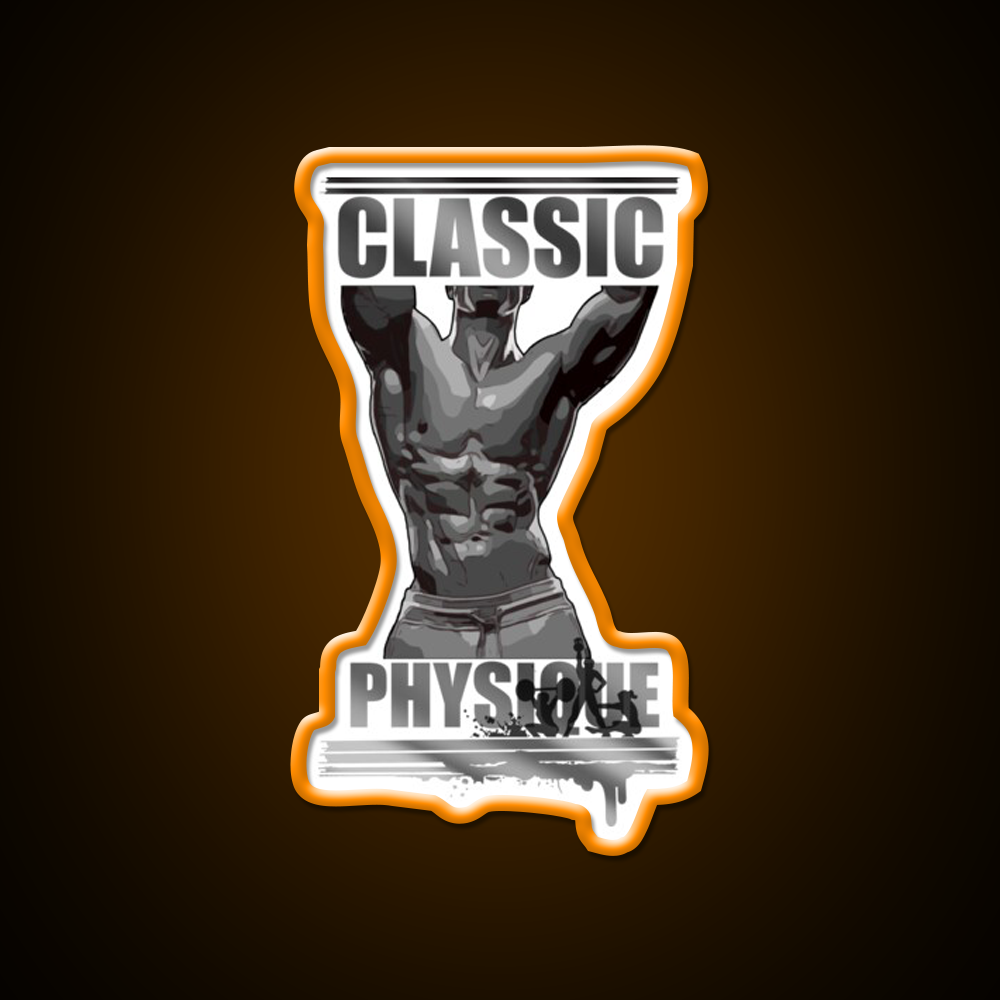 Classic Physique Gym Fitness Led Neon Sign Rgb Color