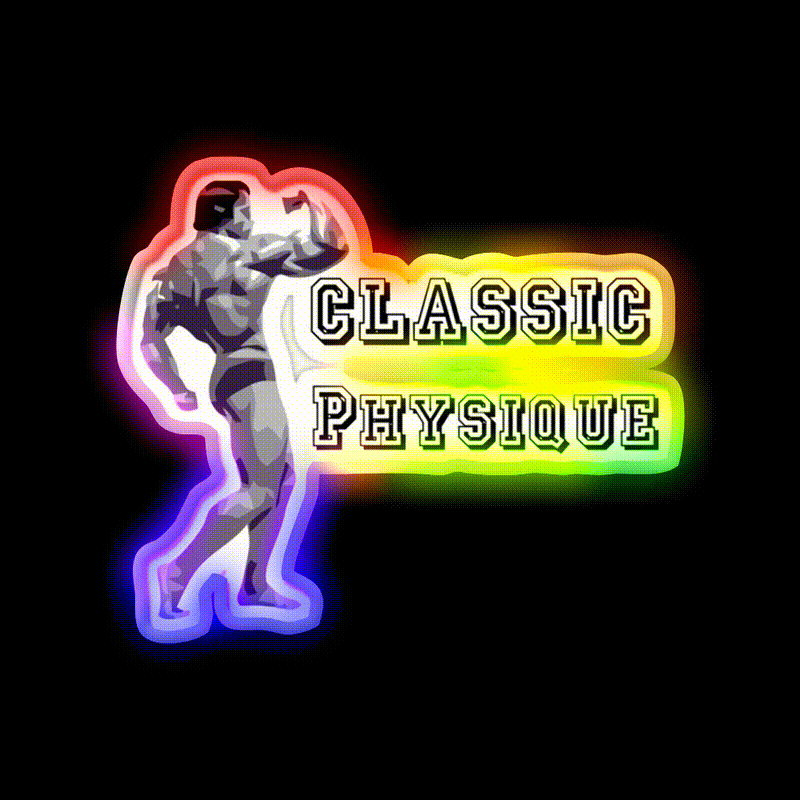 Classic Physique Shirtsbodybuilding Shirts Gym Fitness Led Neon Sign Rgb Color