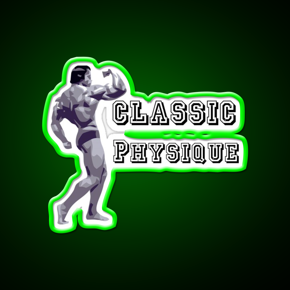 Classic Physique Shirtsbodybuilding Shirts Gym Fitness Led Neon Sign Rgb Color