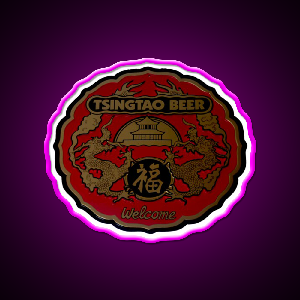 Classic Tsingtao Beer Sign Led Neon Sign Chinese Food Rgb Color