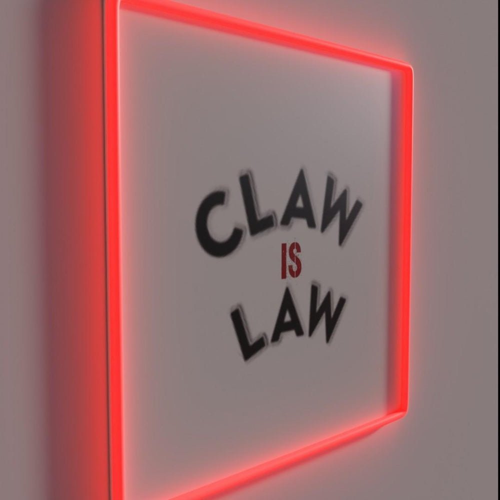 Claw Is Law Rgb Led Neon Sign - Shineneon