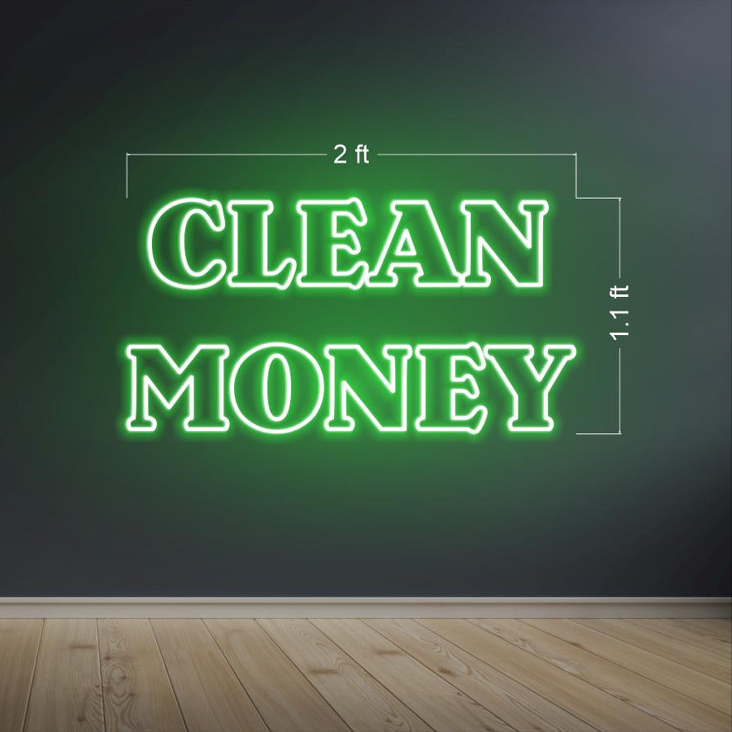 Clean Money Led Neon Sign For Bars Home Decor | Shineneon
