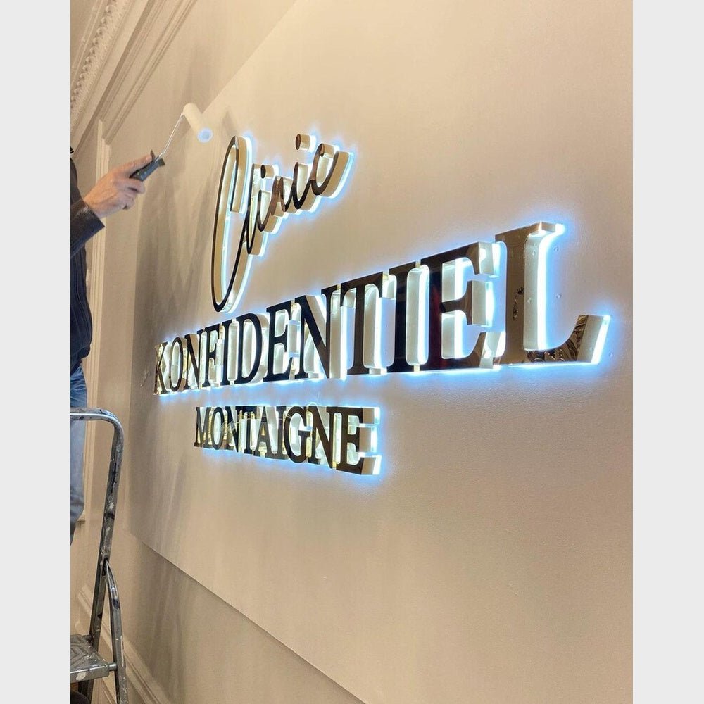 Clinie Konfidentiel Montaigne 3D Backlit Channel Letters Led Light Sign - Shineneon