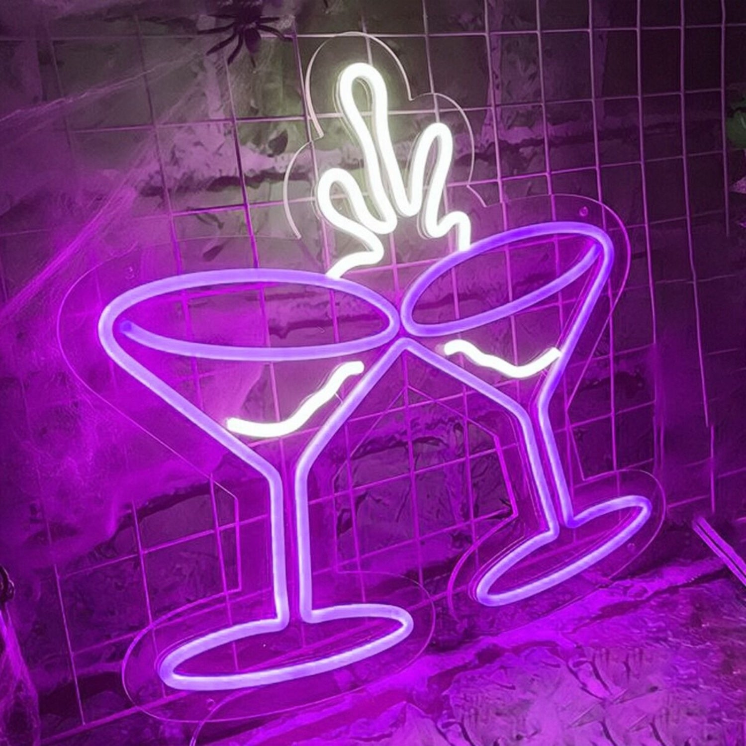 Clinking Wine Glasses Neon Light | Shineneon