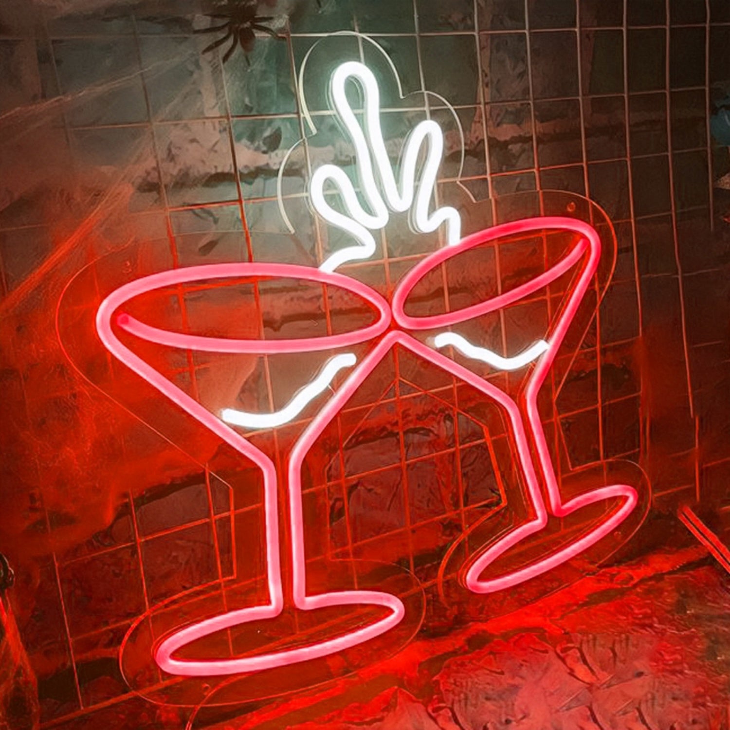 Clinking Wine Glasses Neon Light | Shineneon