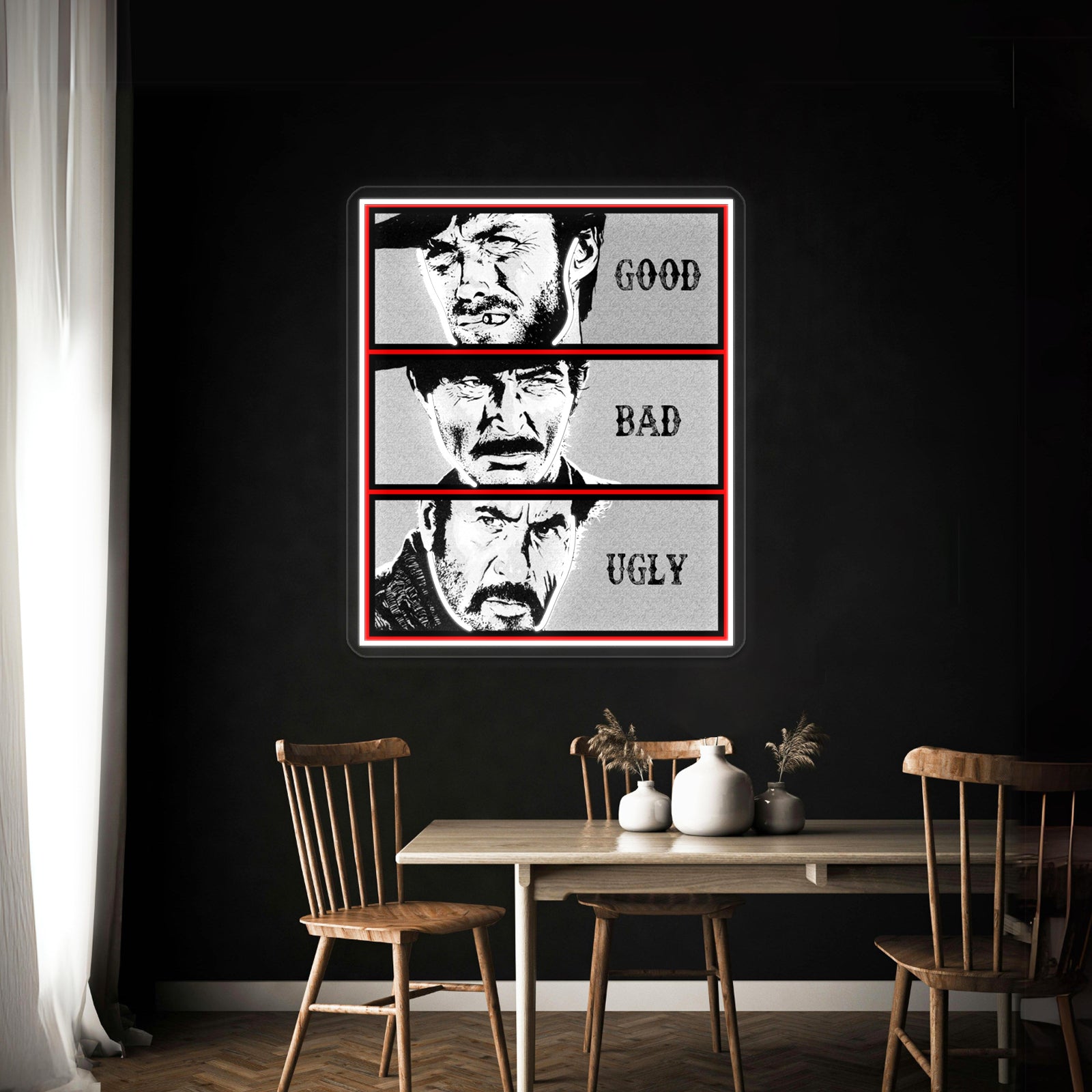 Clint Eastwood Abstract Art Western Wall Artwork Neon Signs | Shineneon