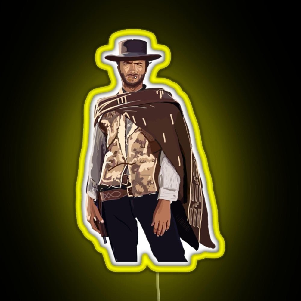 Clint Eastwood Rgb Led Neon Sign Pop Wall Art - Shineneon