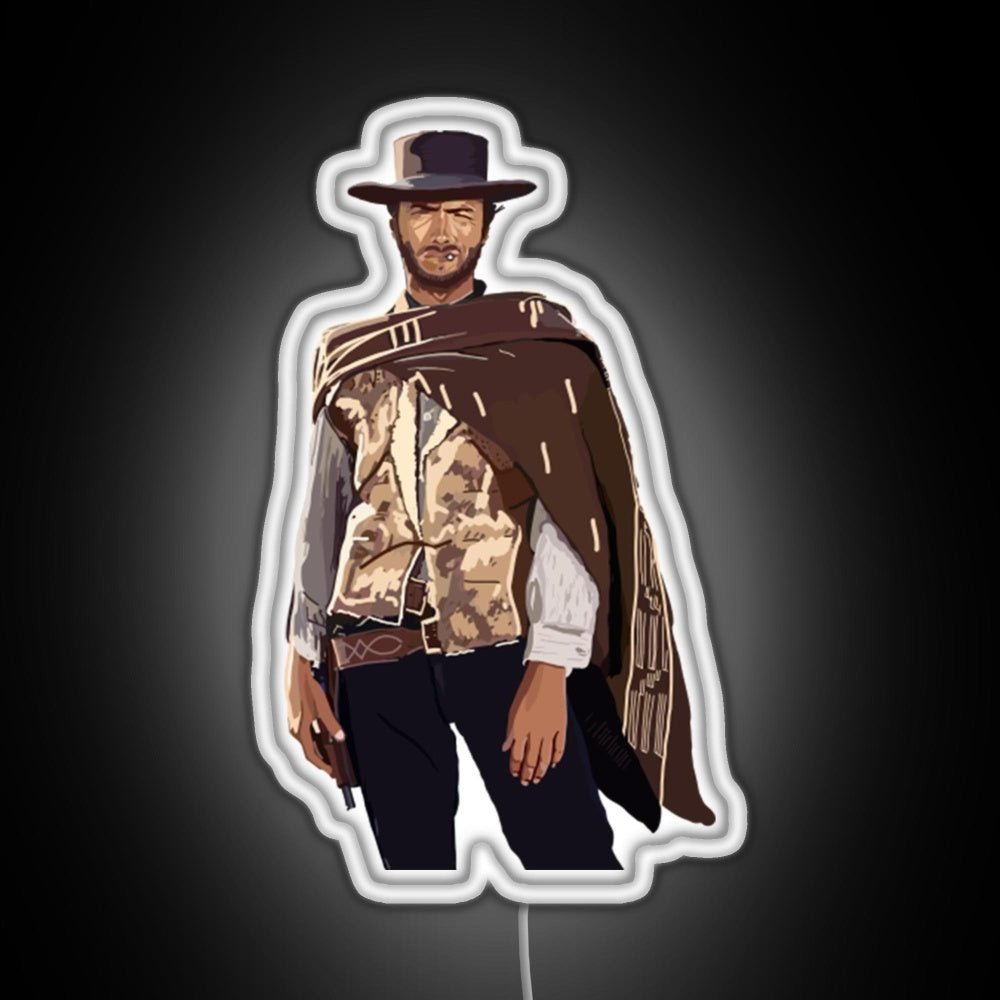 Clint Eastwood Rgb Led Neon Sign Pop Wall Art - Shineneon