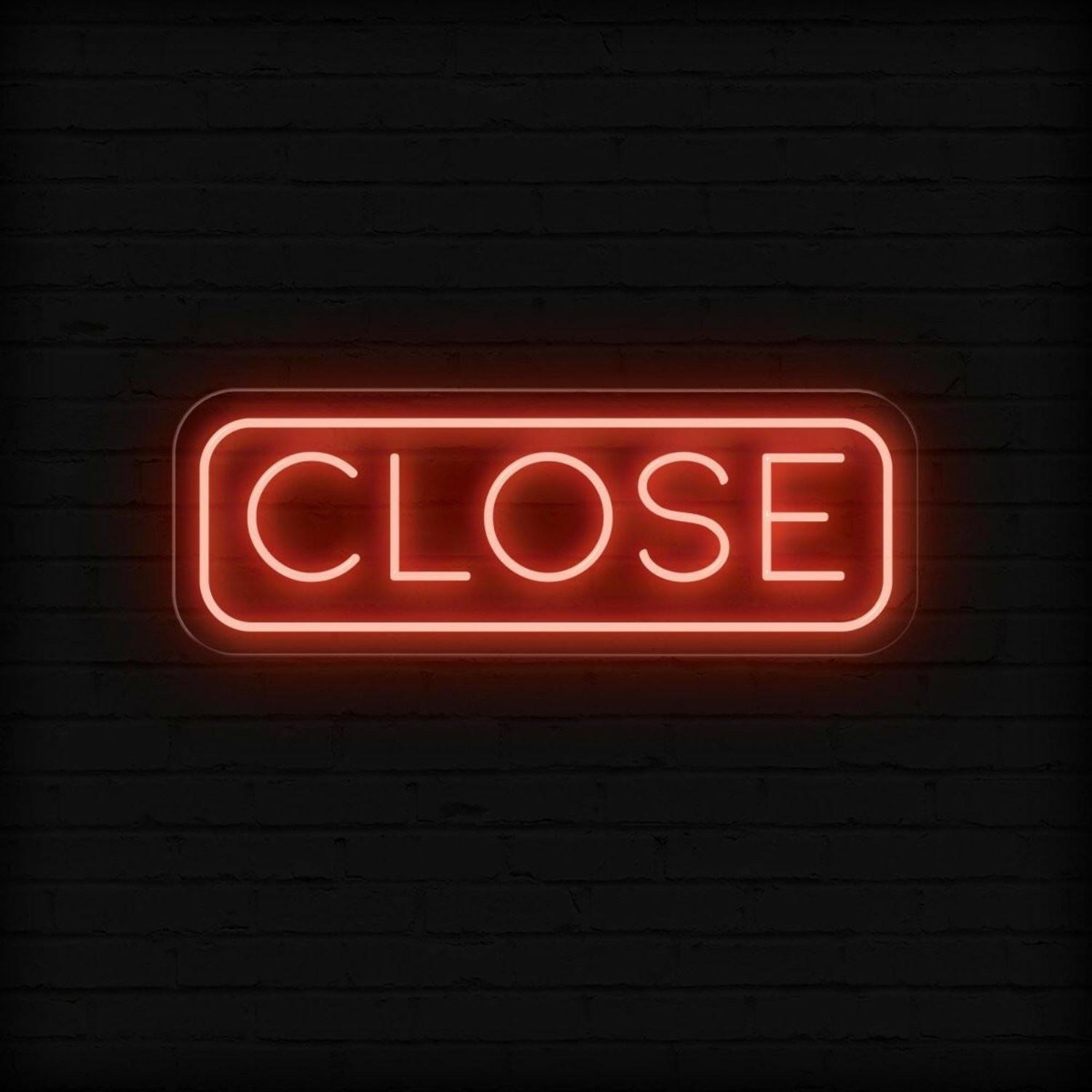 Close Red Led Neon Sign For Business Storefront Closure Notification | Shineneon
