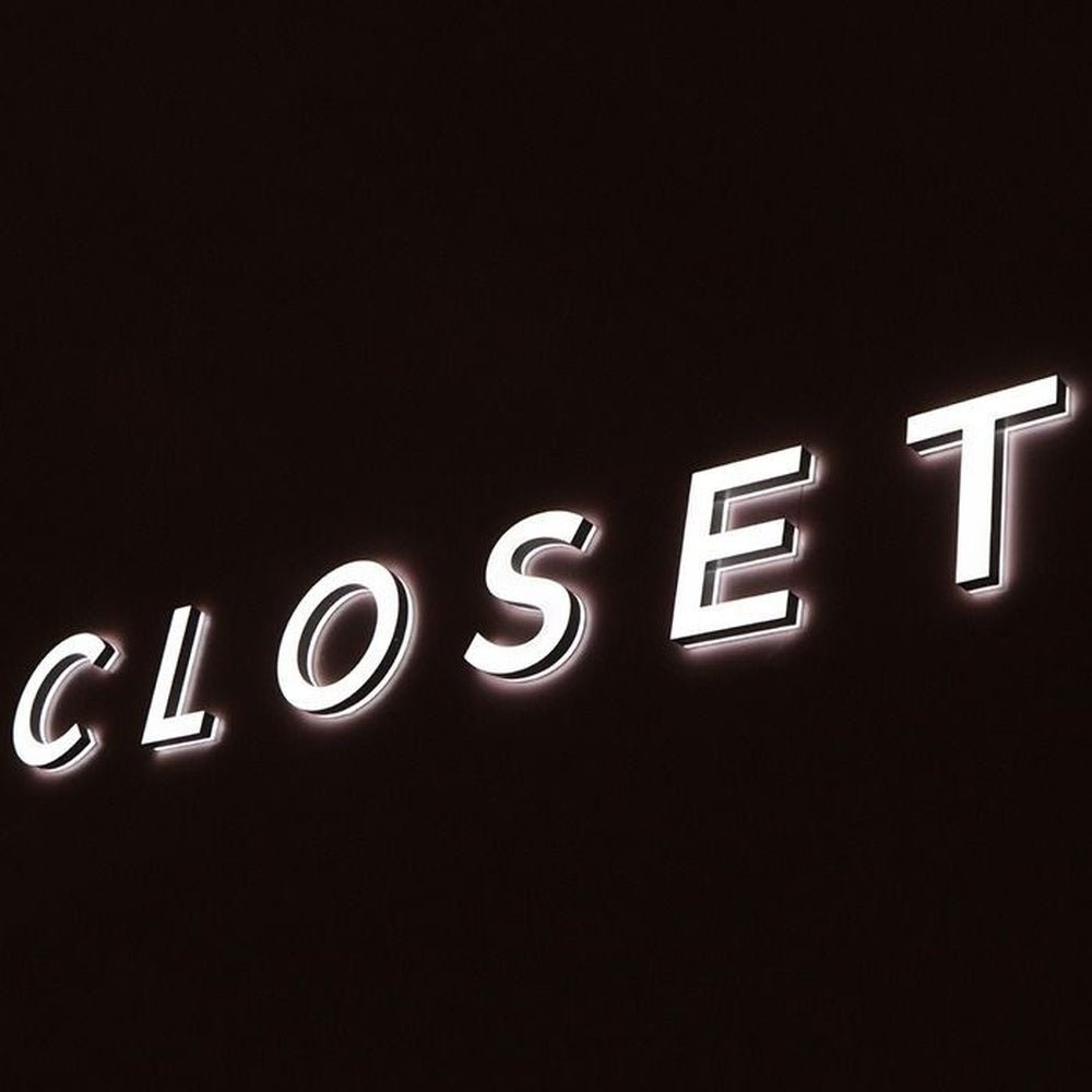 Closet 3D Backlit Channel Letters Led Light Sign - Shineneon